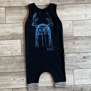 Rags | Blue Trinny Tank Romper | Size: 3/4